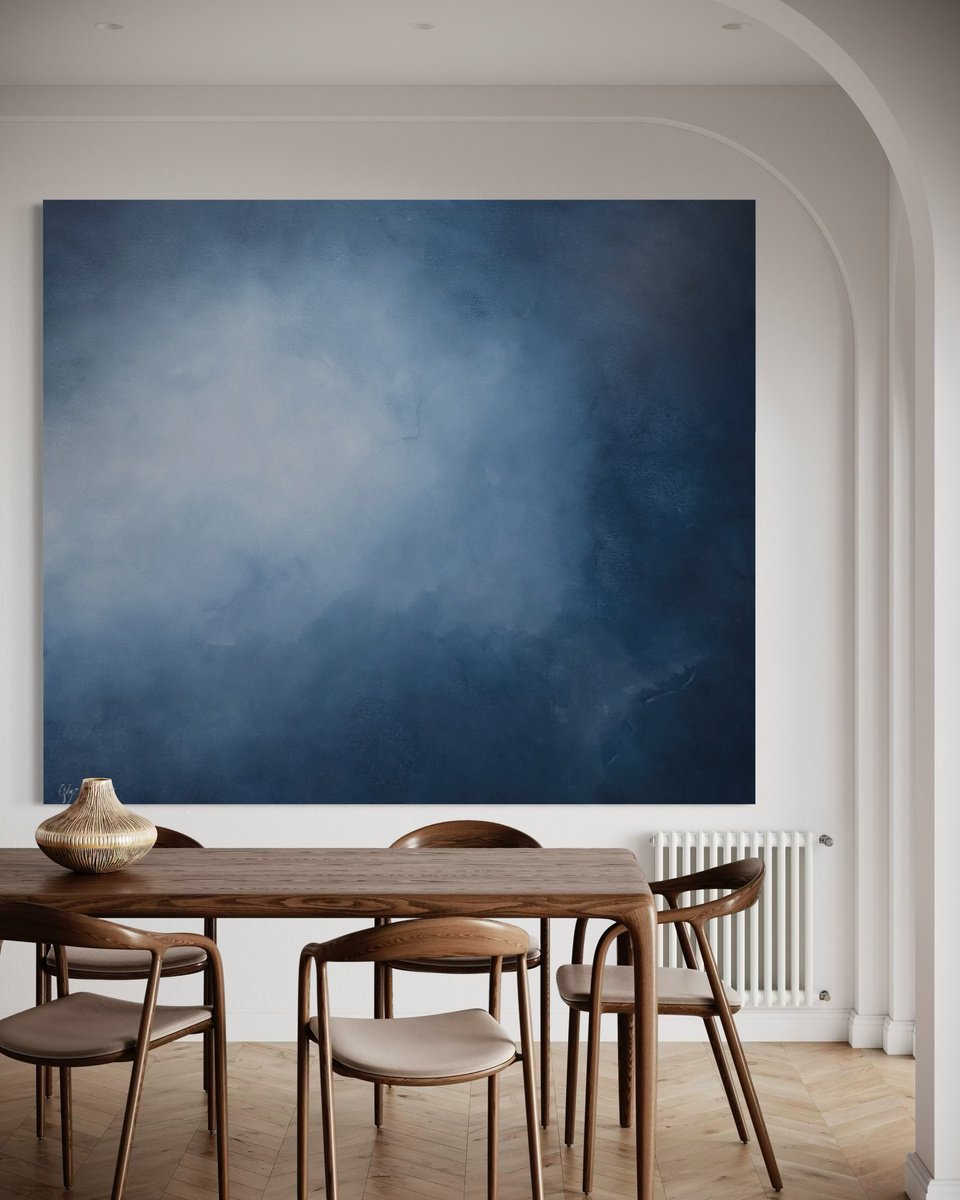 Abstract Acrylic Painting By Gabriela Azar Schreiner, 69 X 59, Under The Surface, Original Artwork