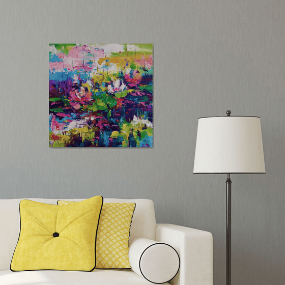 Abstract landscape  (Water lilies)