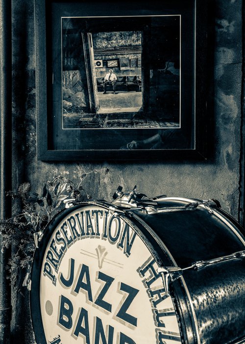 Preservation Hall - New Orleans ( Vintage Print ) by Stephen Hodgetts Photography