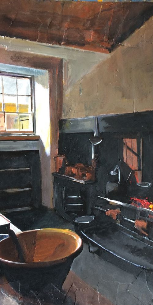 Glimpse of a Georgian Kitchen by Andrew  Reid Wildman