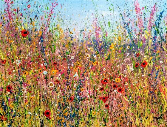 Song of the meadow - meadow painting