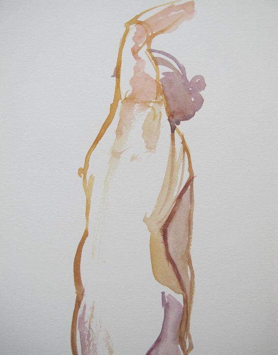 Standing female nude