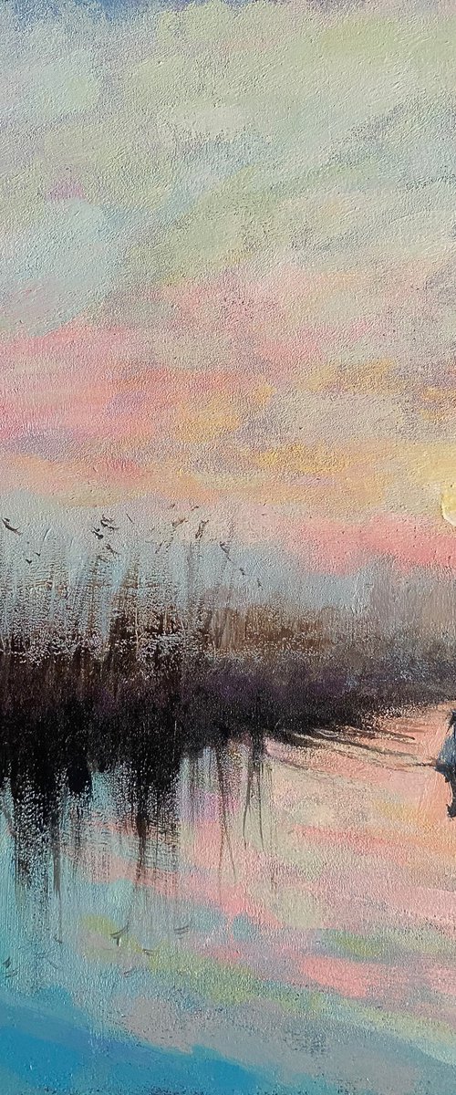 Swan Sunrise by Simon Jones