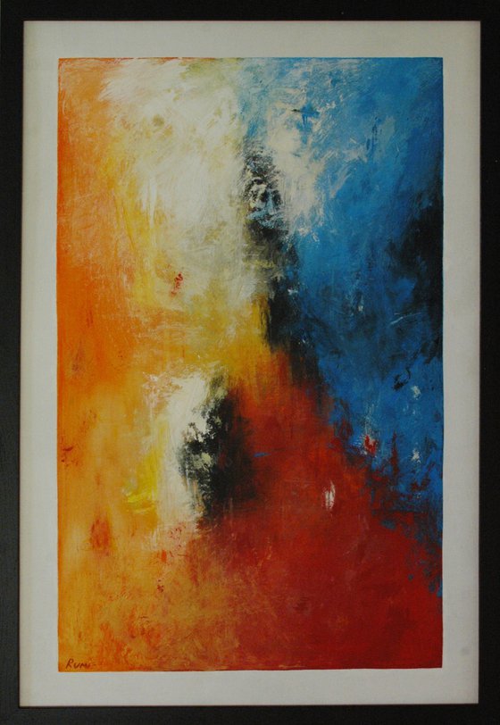 "Color Composition 033". Original Abstract Painting.