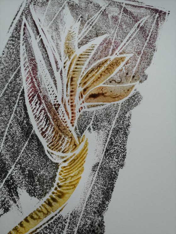 bird of paradise flower - Monotype 11