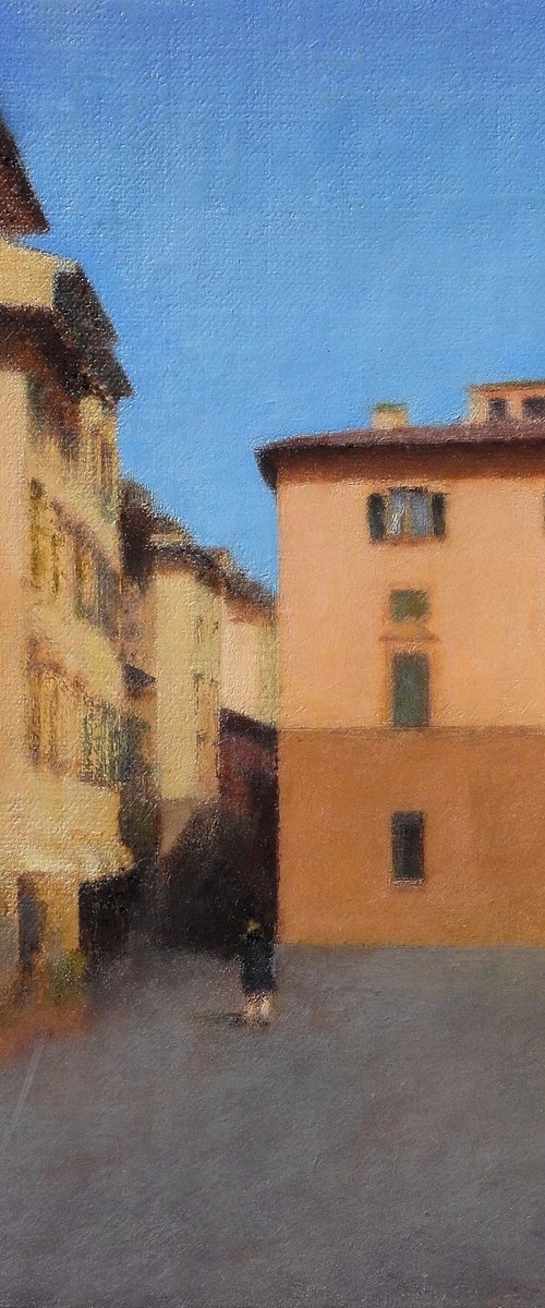 Serene Encounter - Small Florence Streetscape by KAZUHIKO