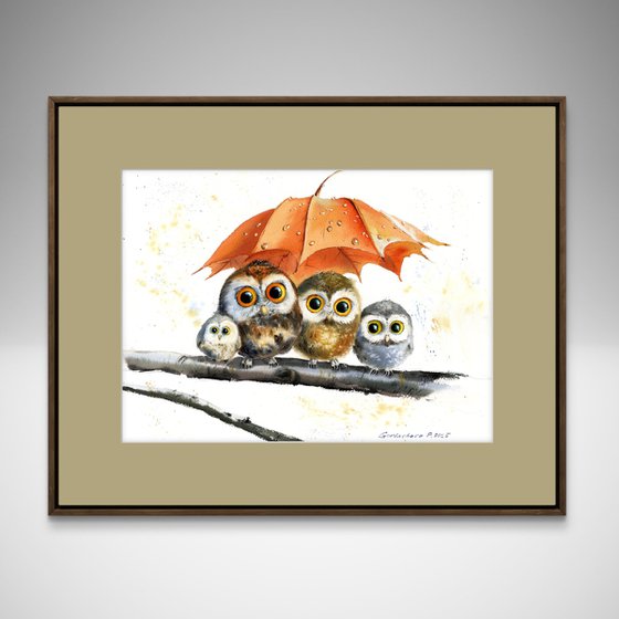 Owl Umbrella Haven