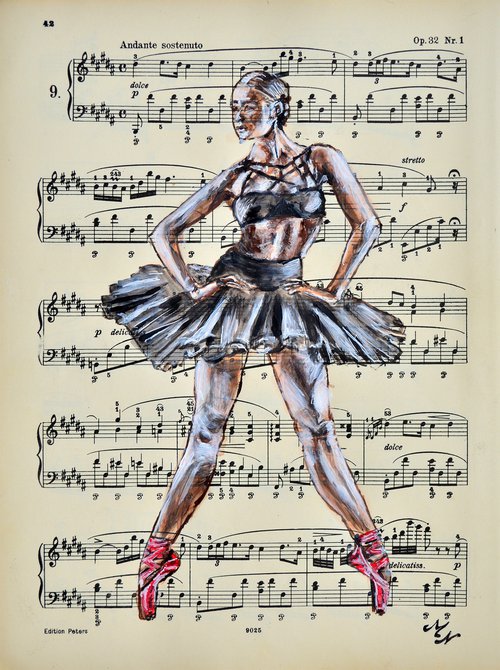 Ballerina XXXIV- Music Page by Misty Lady - M. Nierobisz