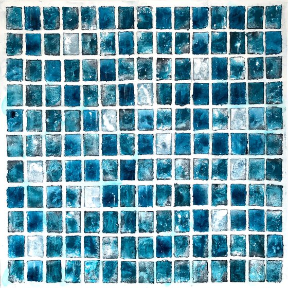 Abstraction No. 124 blue minimalism XXL