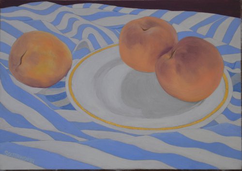 Peaches and Stripes by Linda Southworth