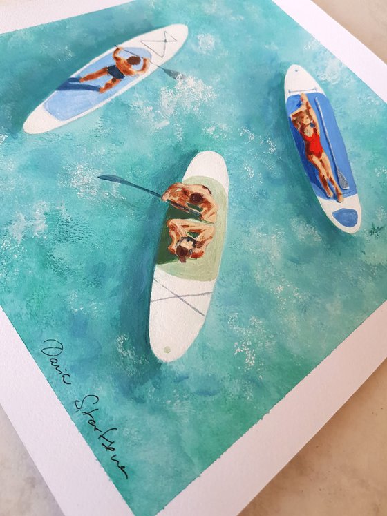 Paddleboarders