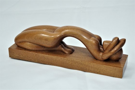 Nude Woman Wood Sculpture ECSTASY