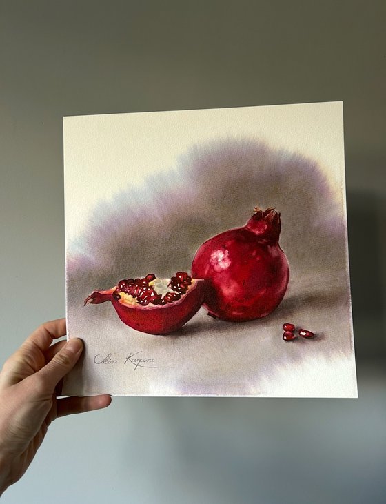 Pomegranate still life