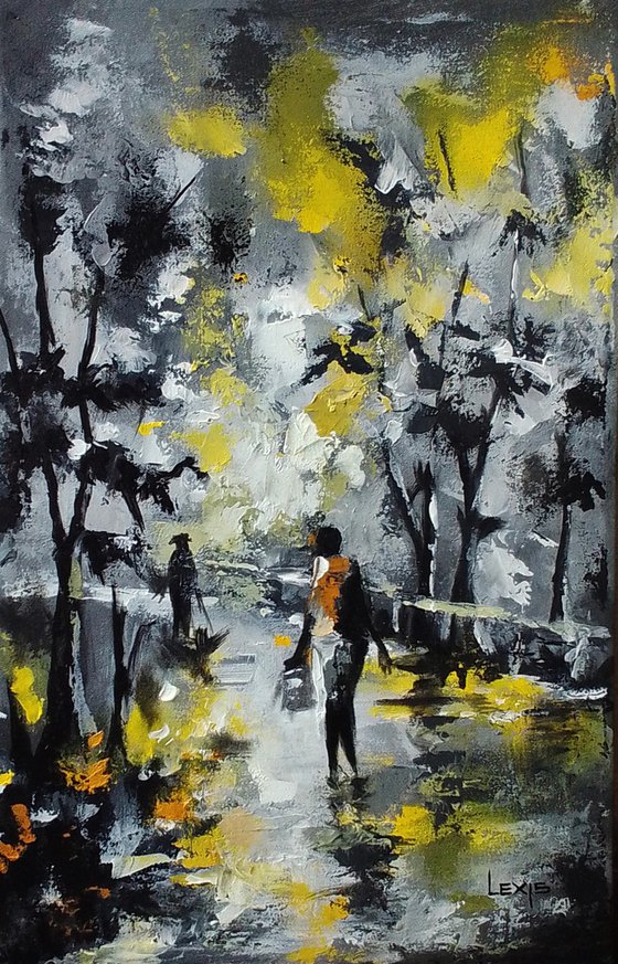 Cold Rainy Night, on the streets art
