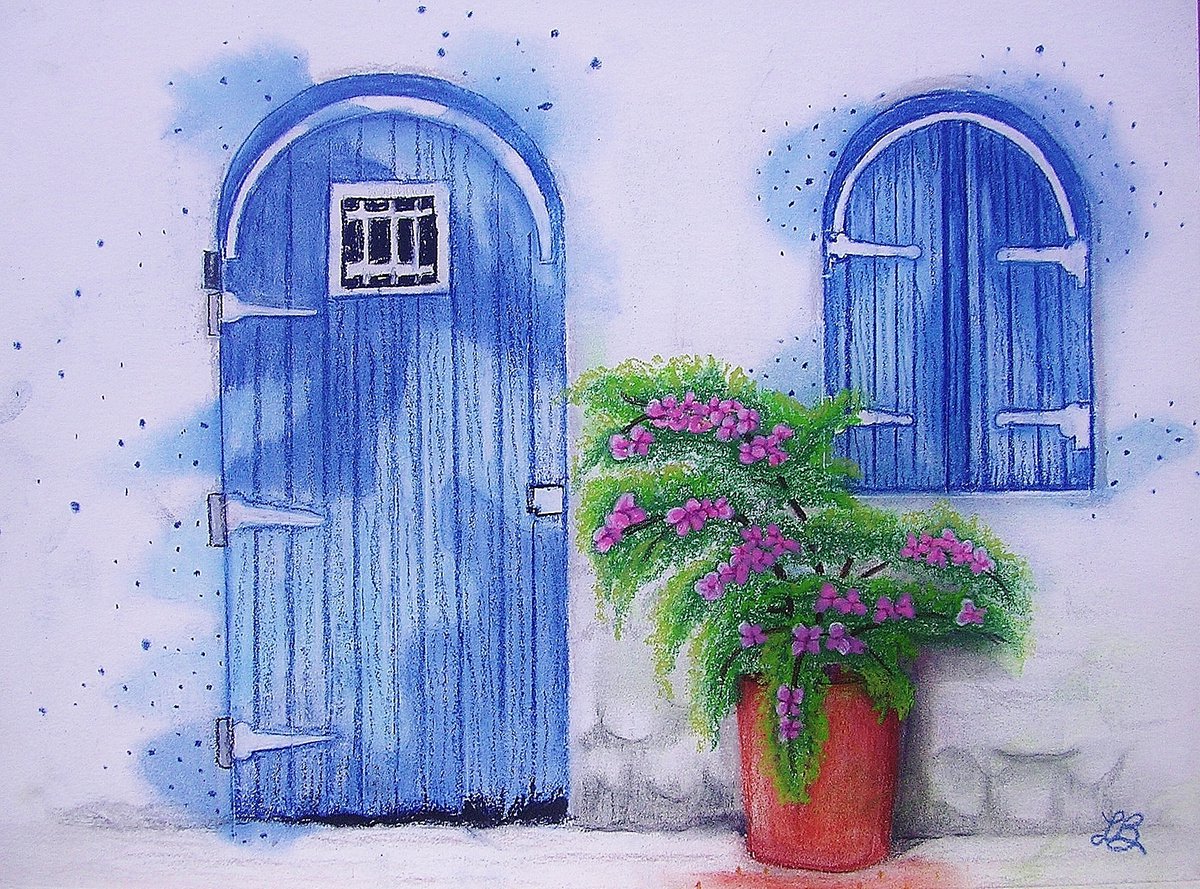 Blue Door by Linda Burnett