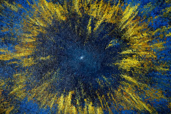 Snail Nebula Vibrant Abstract