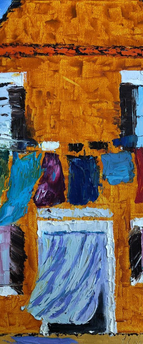 Laundry day at Burano by Inna Montano