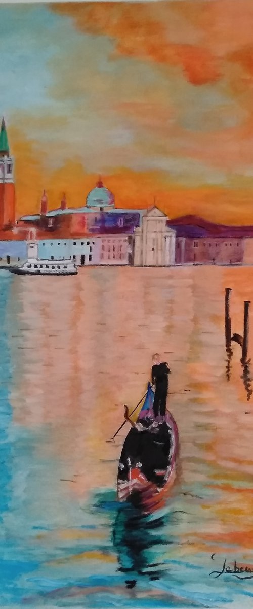 Sunset on Venice by Isabelle Lucas