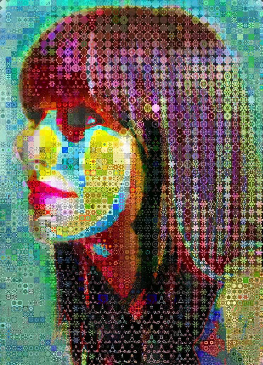 Portrait Painting By John Lijo Bluefish, 40 X 60, Mia, Original Artwork