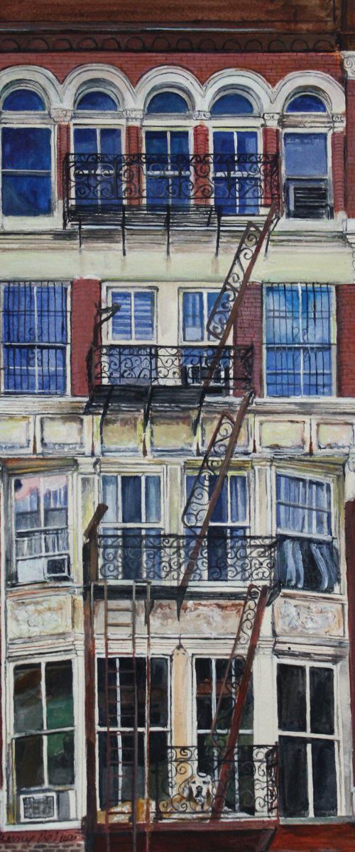 Fire Escape Dog by Catherine Peluso