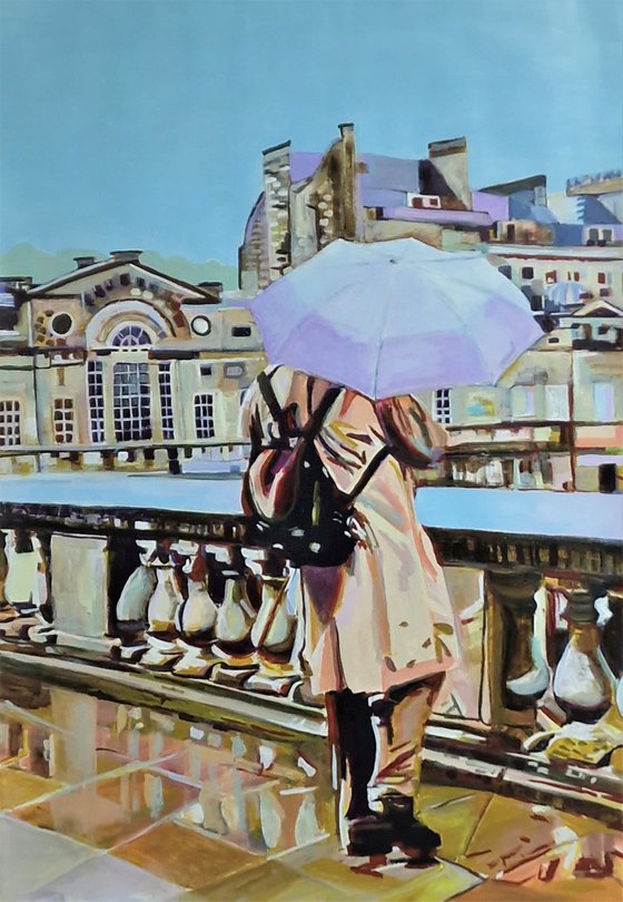 The man with umbrella