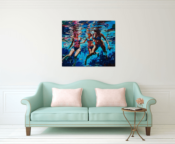 Under the clear water