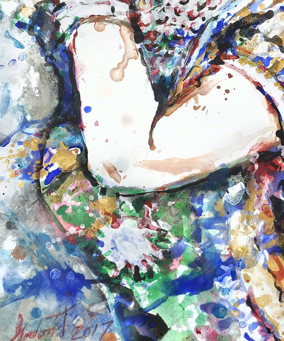 My hands dance for you a story. Look. Listen