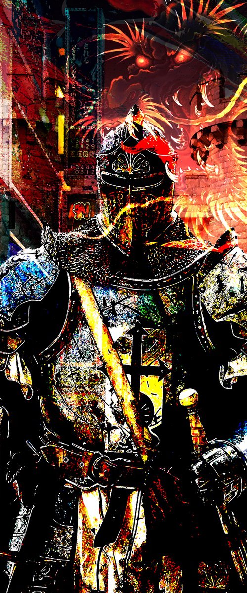 Knight in Tokyo by Alex Solodov