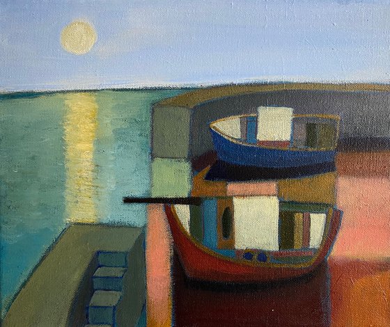 Harvest Moon Moorings (Study)