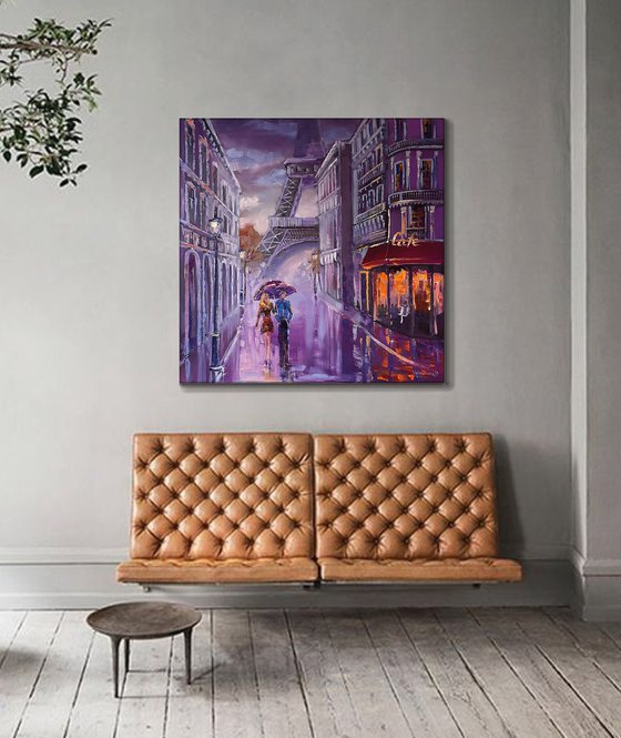 Walking in Paris (90x90cm)