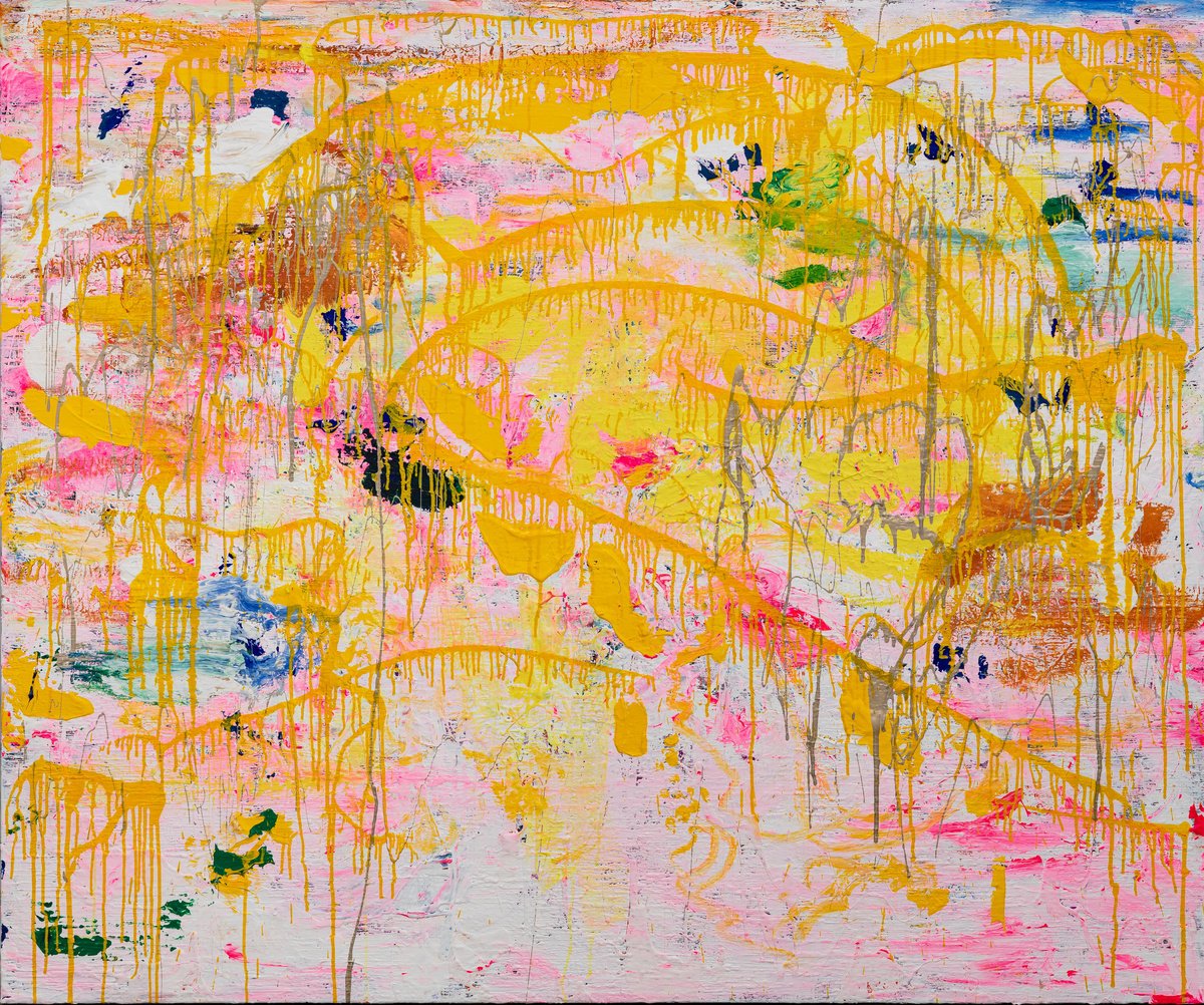 Abstract Acrylic Painting By Annette Spinks, 71 X 59, Hopes And Dreams, Original Artwork