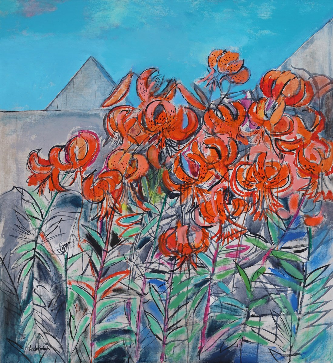 Lilium Lancifolium By Artem Andreichuk, 39 X 43, Artwork For Sale On Artfinder