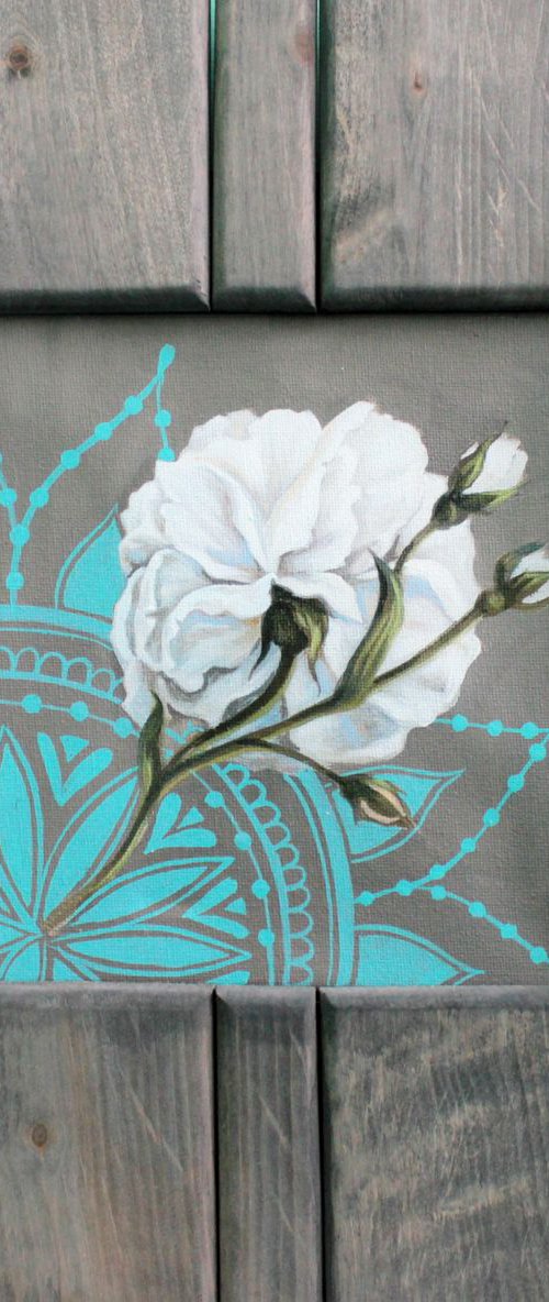 White rose by Lesja Rygorczuk