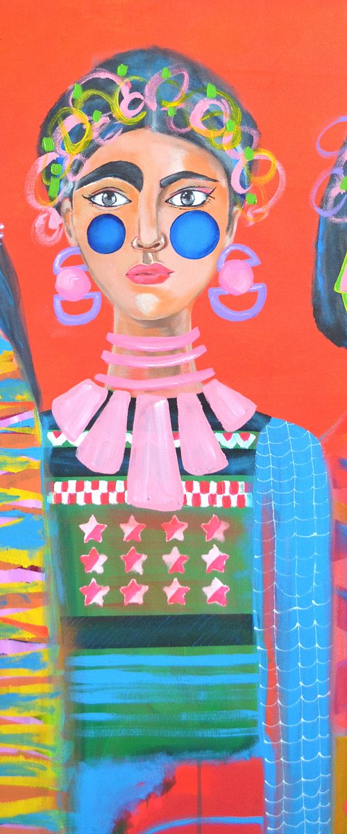 She is on her way by Poovi Art