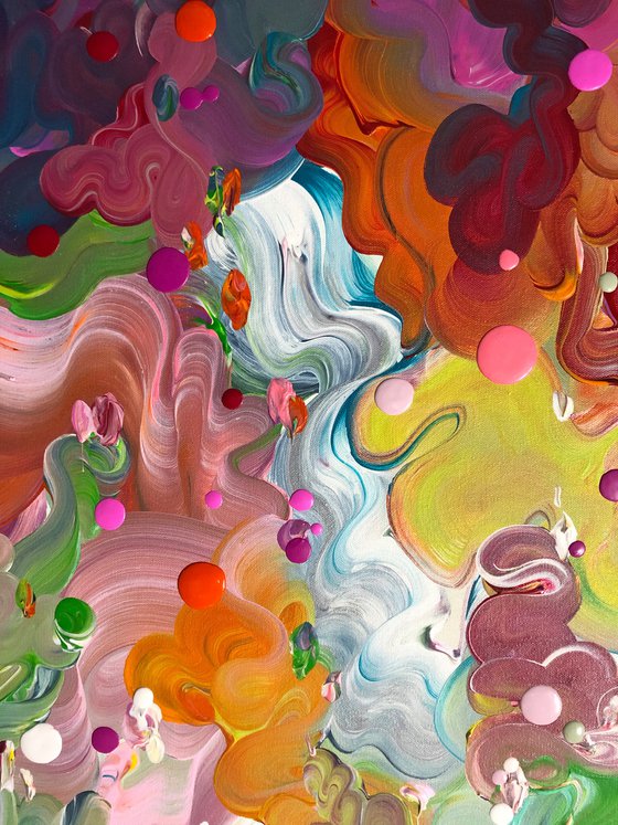 'Ludere iris II' - 72x36"