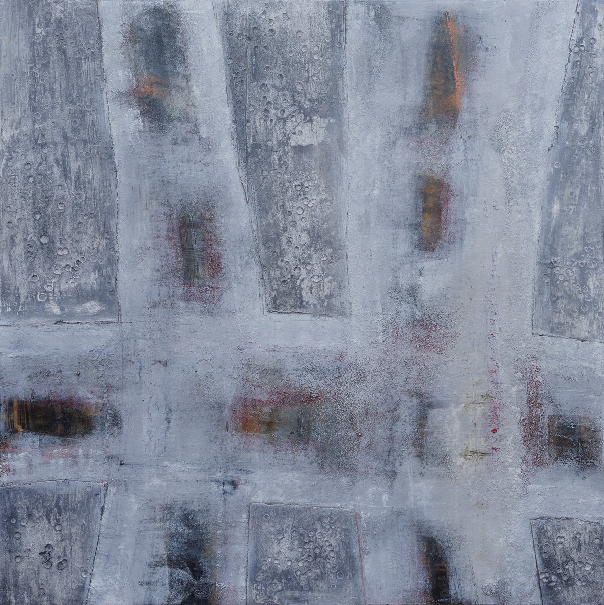 Abstract Painting By Martin Sieverding, 47 X 47", Untitled, Original Artwork