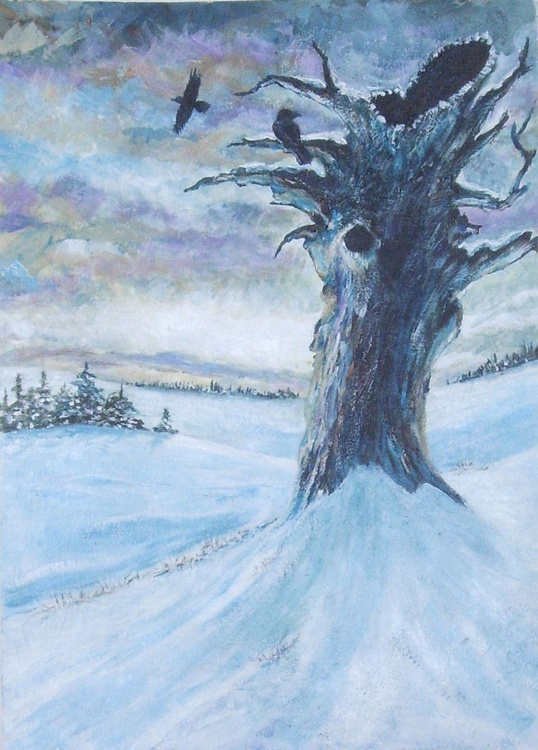 Dead Tree And Ravens By Max Aitken Artfinder
