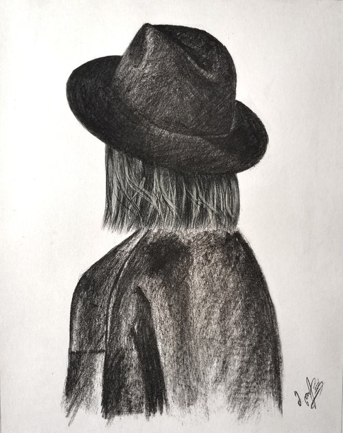 Woman In Hat #2 by Mariam Darchiashvili