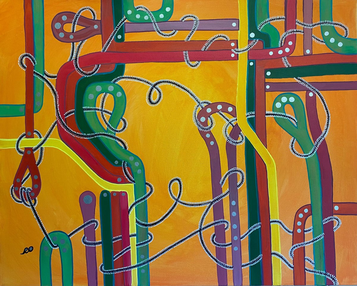  Rope By Olga Rokhmanyuk | Roartus, 30 X 24, Artwork For Sale On Artfinder