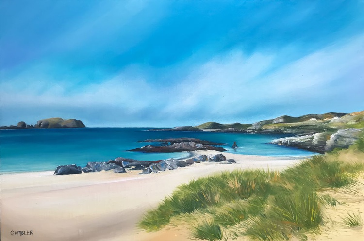 Bosta Beach Oil Painting By Charlotte Ambler Artfinder