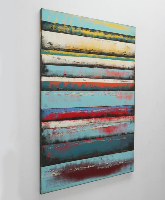 Abstract Modern Painting - Vertical Panels - 80x120cm - Ronald Hunter - 16O