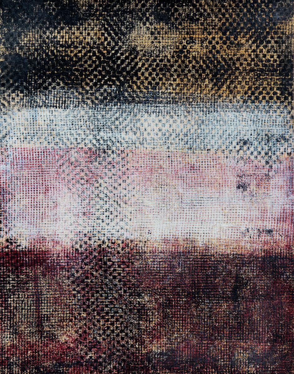 Abstract Acrylic Painting By Petr Strnad, 11 X 14", Corridor I., Original Artwork