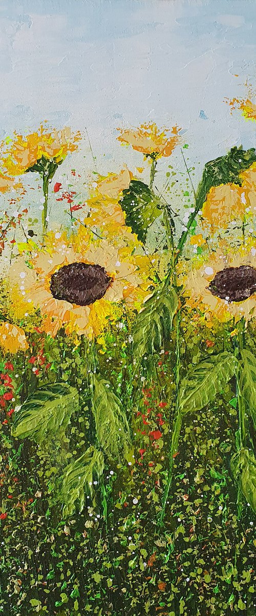 THE SUNFLOWERS FIELD by Cinzia Mancini