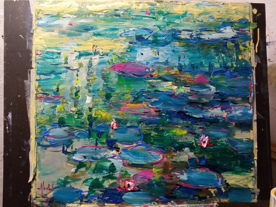 Water lilies Abstract