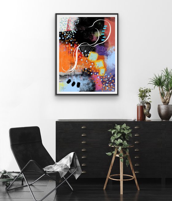 Où serons-nous demain? - Abstract artwork - Limited edition of 1