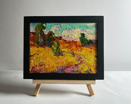 A light breeze in the field