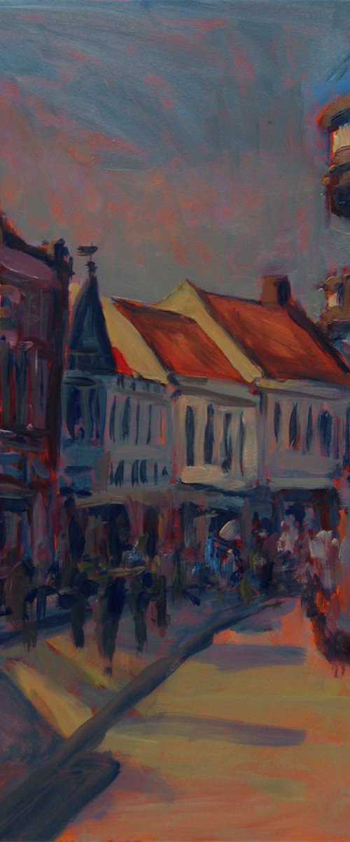 Warm Autumn Light In The Nieuwlandstraat by Nop Briex