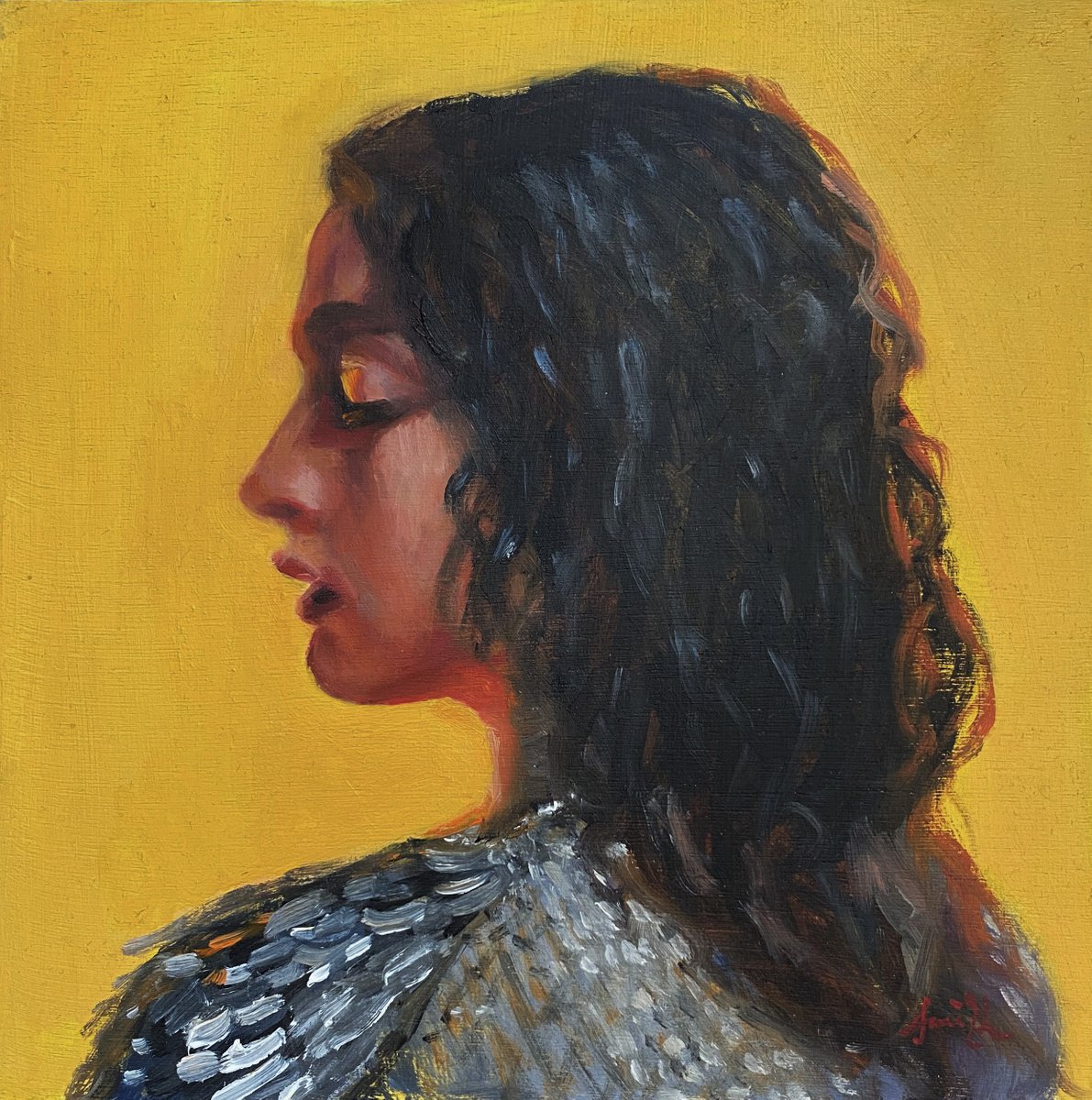Portrait of a young woman as Joan of Arc by Jackie Smith