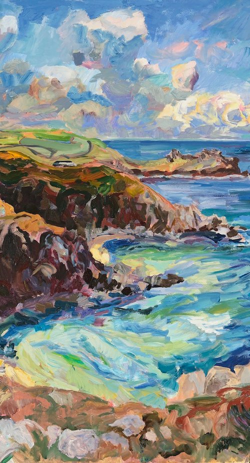 Coast II, Cornwall, England by George Irvine
