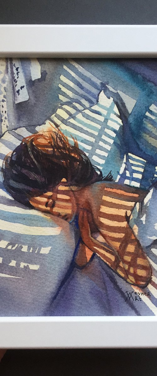 Portrait of a sleeping girl by Natalia Veyner